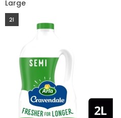 Arla Cravendale Semi Skimmed Milk